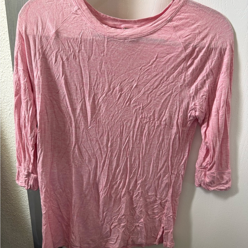 Honeydew Intimates Pink 3/4 Sleeve Relaxed T-Shirt